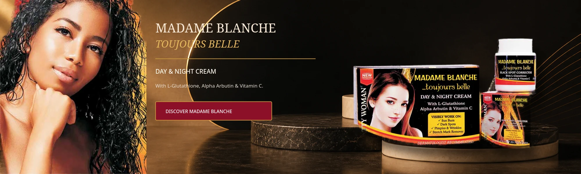 Madame Blanche toujours belle day and night cream with black spot corrector